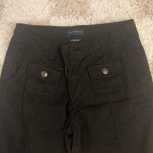 Low Waisted Black Flare Jeans